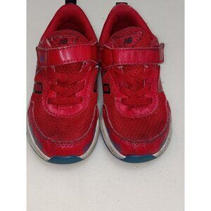Toddler New Balance Sneakers Size 8 Red Velcro Shoes